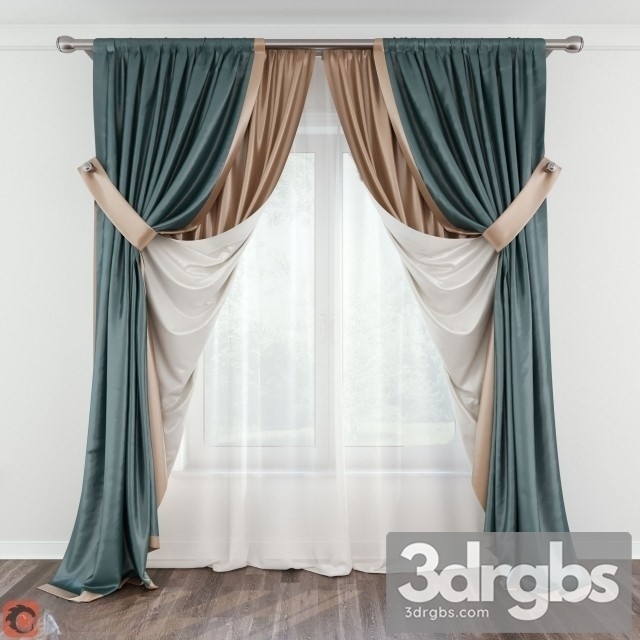 Luxury Curtain 05 3dsmax Download - thumbnail 1