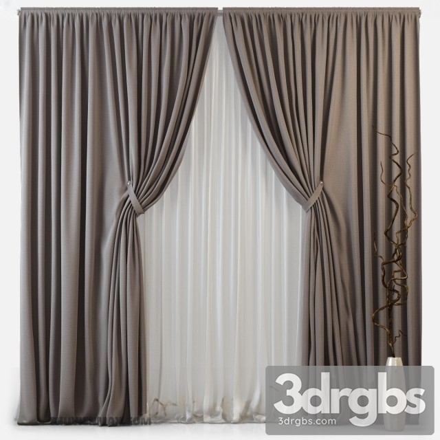 Luxury Curtain Neoclassic 01 3dsmax Download - thumbnail 1