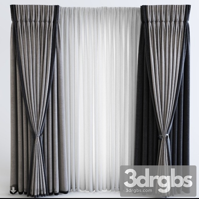 Luxury Curtain Neoclassic 02 3dsmax Download - thumbnail 1