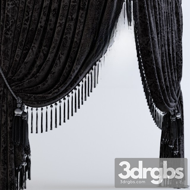 Luxury Curtain Neoclassic 03 3dsmax Download - thumbnail 1