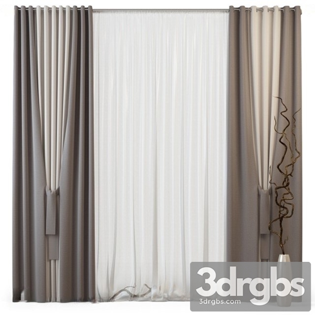 Luxury Curtain Neoclassic 3dsmax Download - thumbnail 1