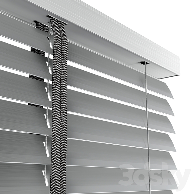 Metal blinds black & gray 3dsMax Model - thumbnail 4