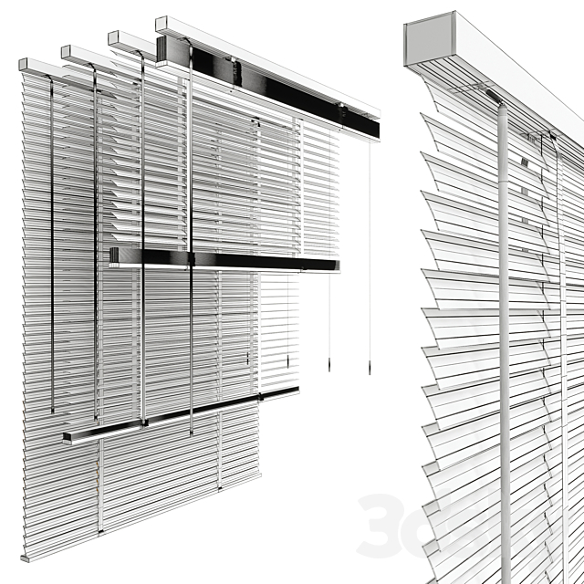 Metal blinds black & gray 3dsMax Model - thumbnail 6