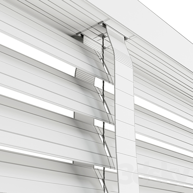 Metal blinds black & gray 3dsMax Model - thumbnail 7