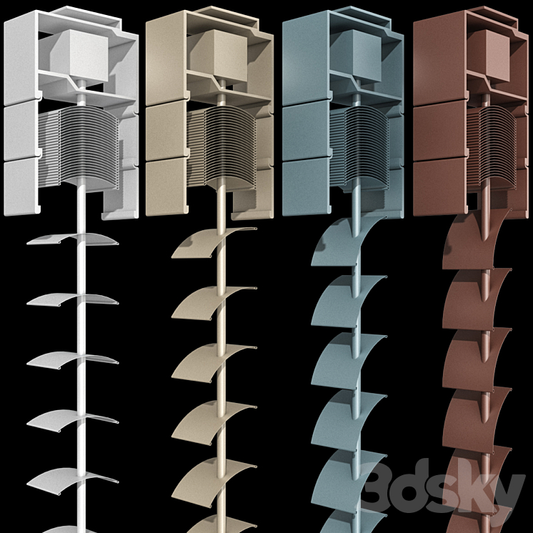 Metal blinds for windows and doors \/ Metal blinds for windows and doors 3DS Max Model - thumbnail 2