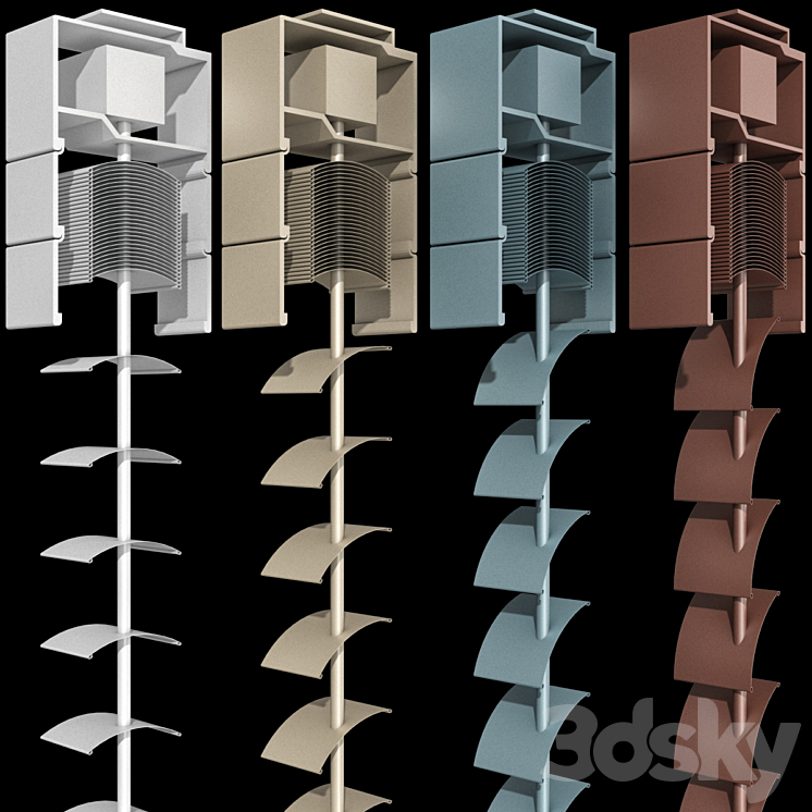 Metal blinds for windows and doors \/ Metal blinds for windows and doors 3DS Max - thumbnail 2