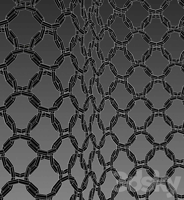 metal chain curtain 3DSMax File - thumbnail 2