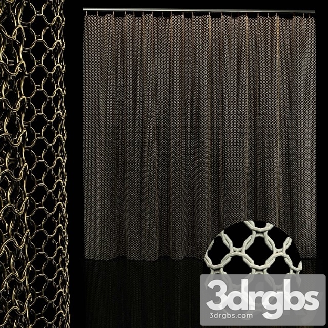 Metal chain curtain - thumbnail 1