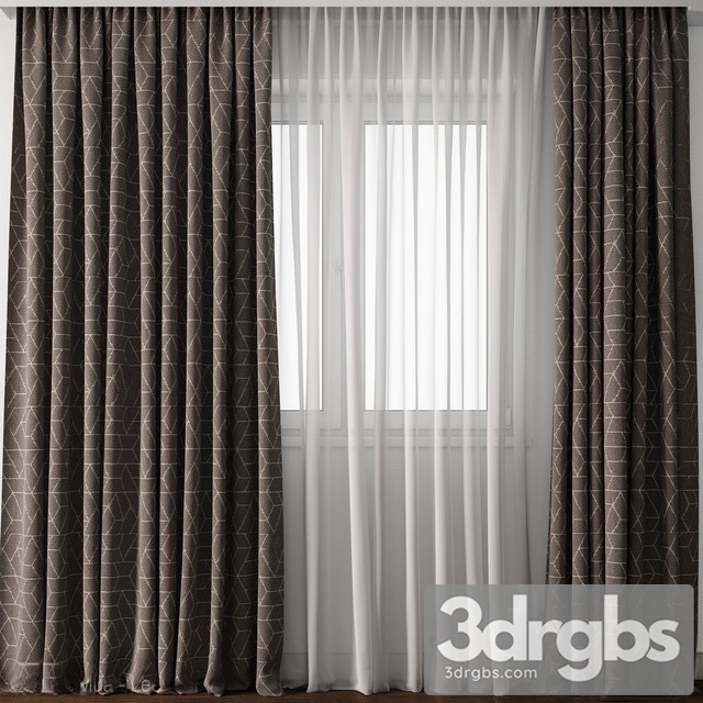 Moderm Curtain 01 3dsmax Download - thumbnail 1