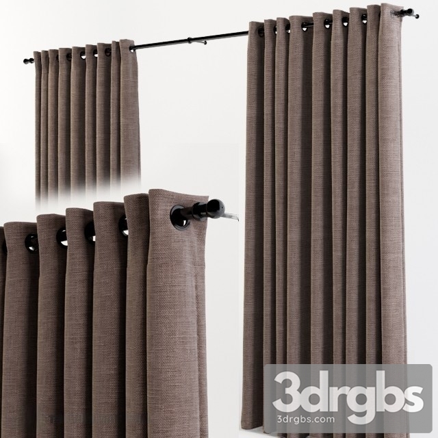 Moderm Curtain Minimlism 3dsmax Download - thumbnail 1