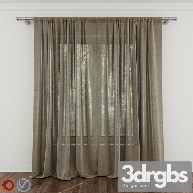 Modern Curtain 10 1 3dsmax Download - thumbnail 1