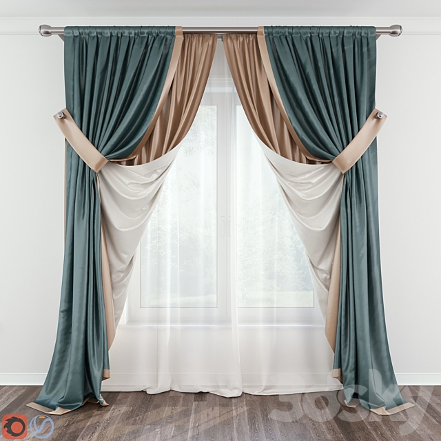 Modern Curtain ?8 3DSMax File - thumbnail 1