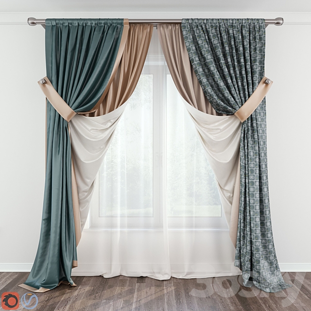 Modern Curtain ?8 3DSMax File - thumbnail 2