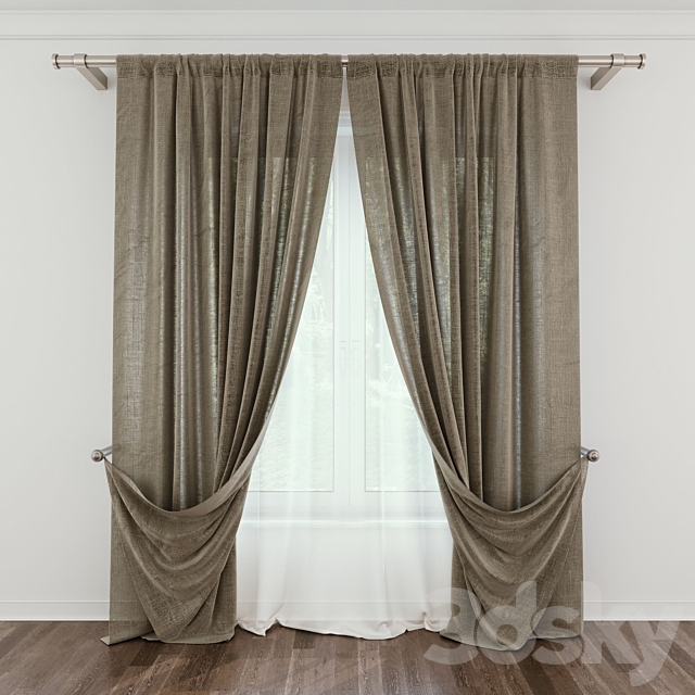 Modern Curtain №10 3ds Max - thumbnail 2