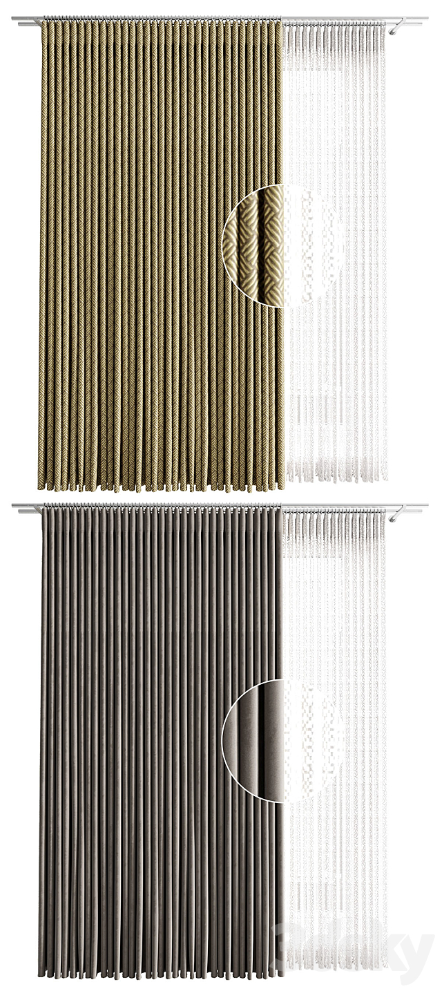 Narrow Curtain Constructor 3ds Max - thumbnail 2