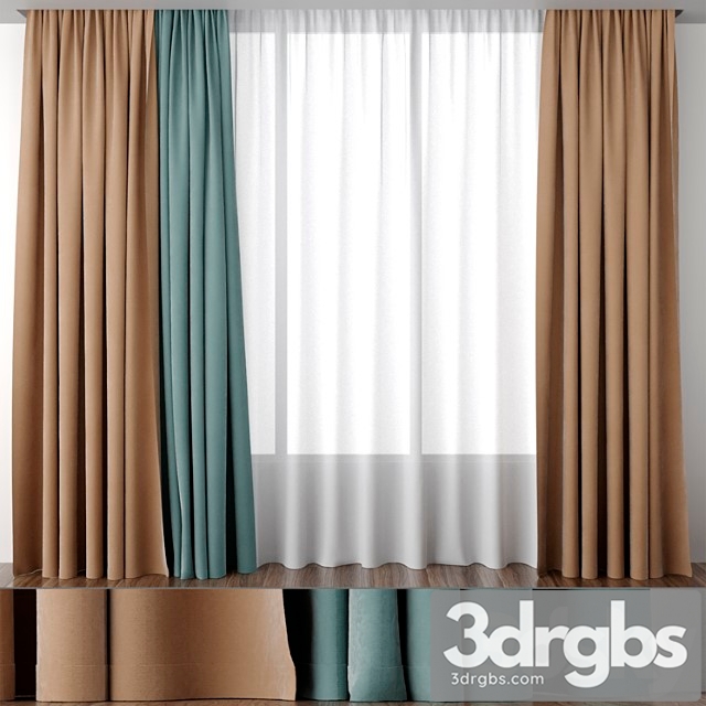 Ocher And Mint Blinds 3dsmax Download - thumbnail 1