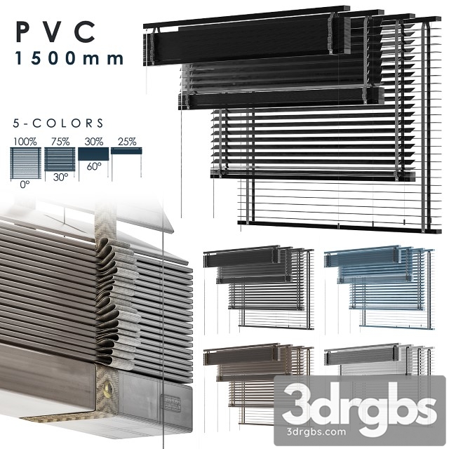 PVC Blind 1500 in 45 mm 3dsmax Download - thumbnail 1