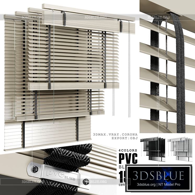 pvc blinds 150 cm 3DS Max - thumbnail 3