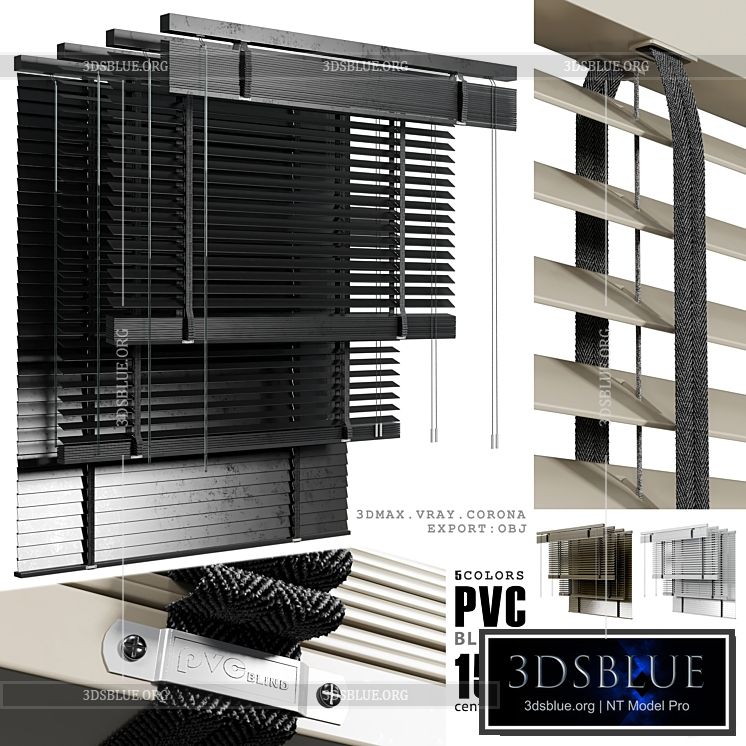 pvc blinds 150 cm num 02 3DS Max - thumbnail 3