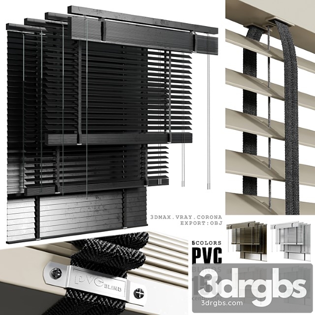 Pvc Blinds 150 cm Num 02 3dsmax Download - thumbnail 1