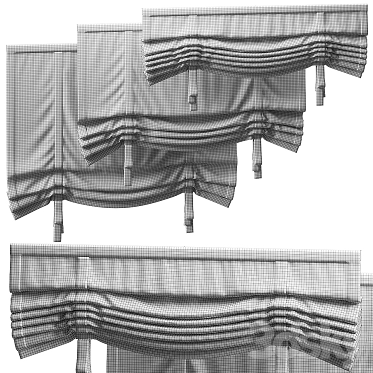 ROLL UP BLINDS 1500 3DS Max - thumbnail 2