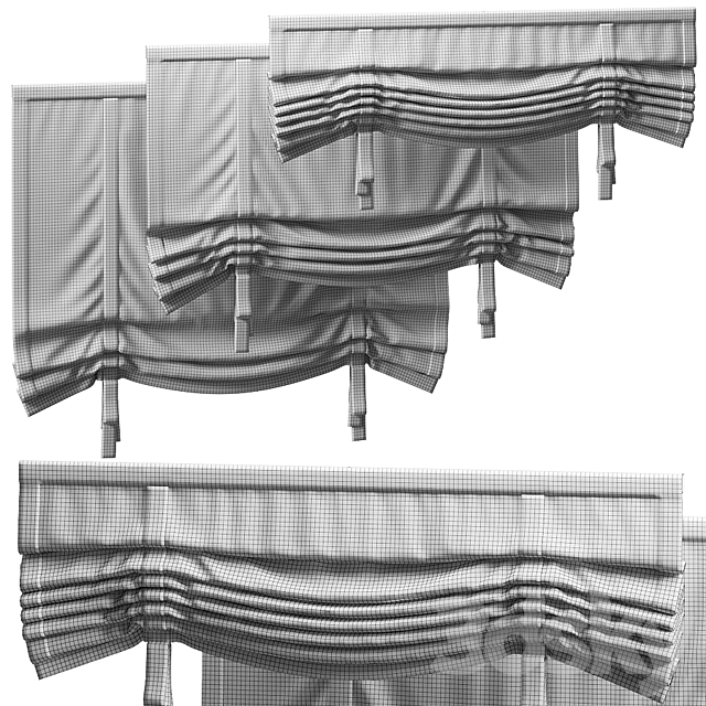 ROLL UP BLINDS 1500 3DS Max Model - thumbnail 2