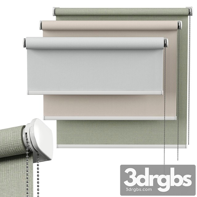 Roller Blind 05 English Blinds Gala 3dsmax Download - thumbnail 1