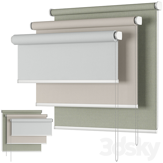 Roller Blind 05 | English Blinds | Gala 3DSMax File - thumbnail 2