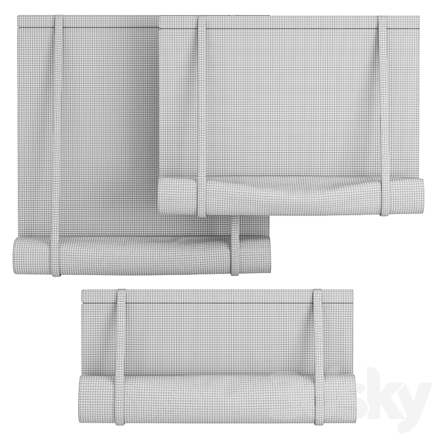 roller blind 3DS Max Model - thumbnail 4