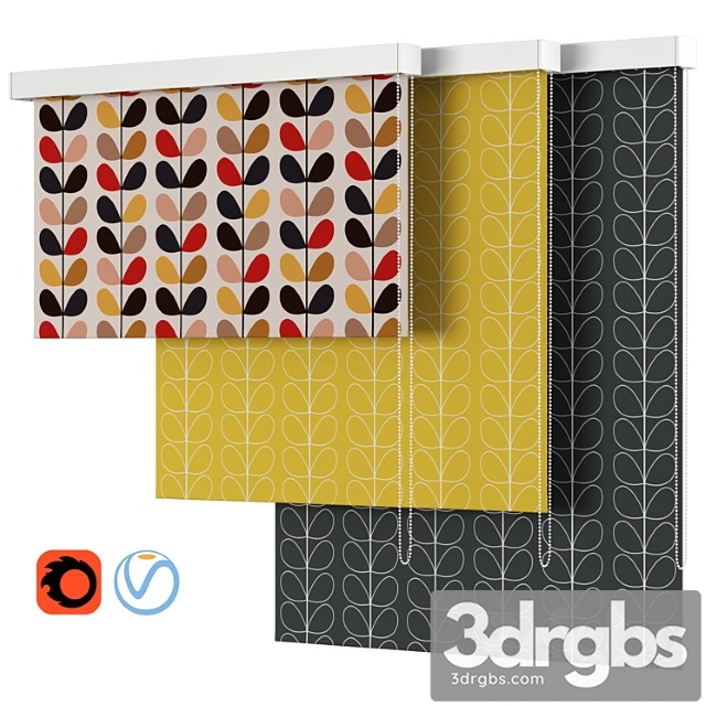 Roller Blind 44 John Lewis Partners Orla Kiely 3dsmax Download - thumbnail 1