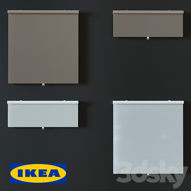 Roller blind IKEA HOPPWALS 3DSMax File - thumbnail 1