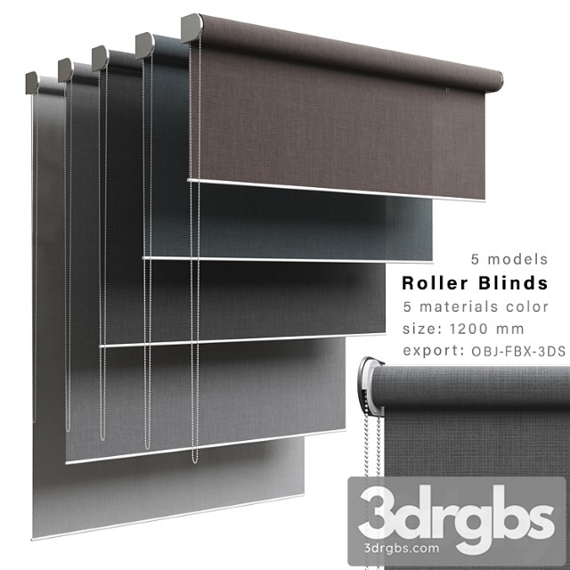 Roller Blinds 01 3dsmax Download - thumbnail 1