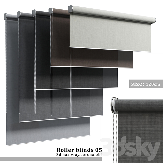 Roller blinds 05 3DSMax File - thumbnail 1