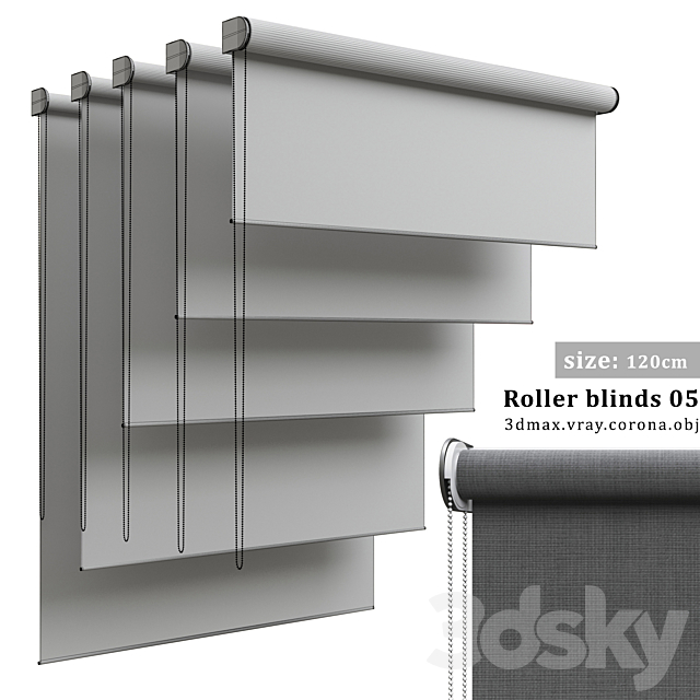 Roller blinds 05 3DSMax File - thumbnail 3