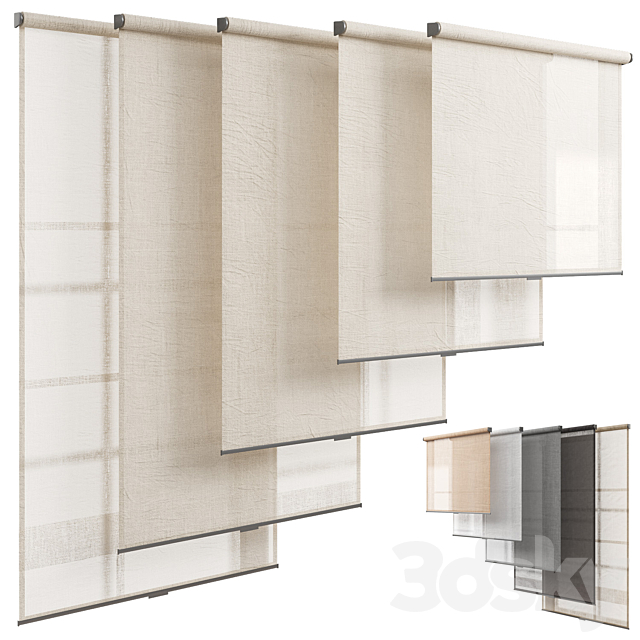 Roller blinds 27_ roller blinds 3ds Max - thumbnail 1