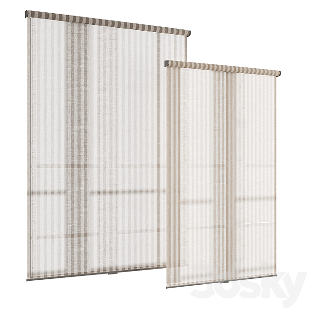 Roller blinds 28_ roller blinds 3ds Max - thumbnail 2