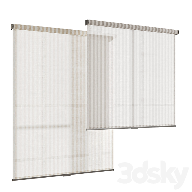 Roller blinds 28_ roller blinds 3ds Max - thumbnail 3