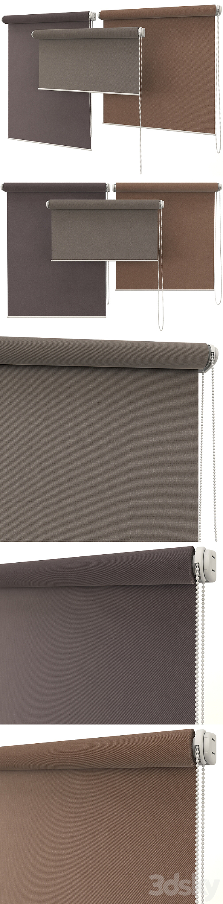 Roller blinds 3DS Max - thumbnail 2