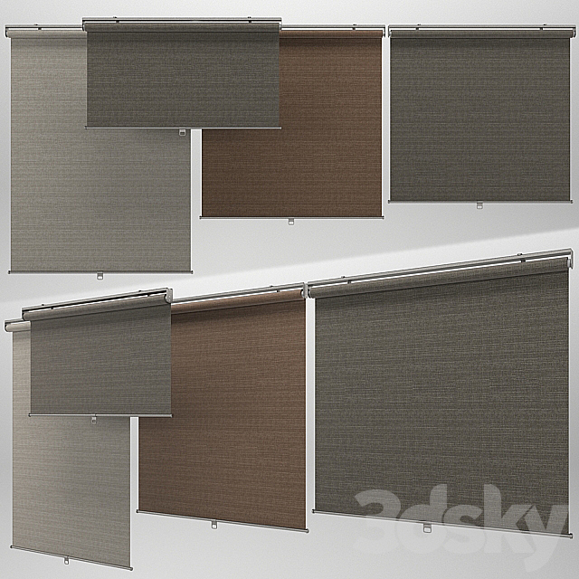 Roller blinds IKEA 3DS Max Model - thumbnail 1