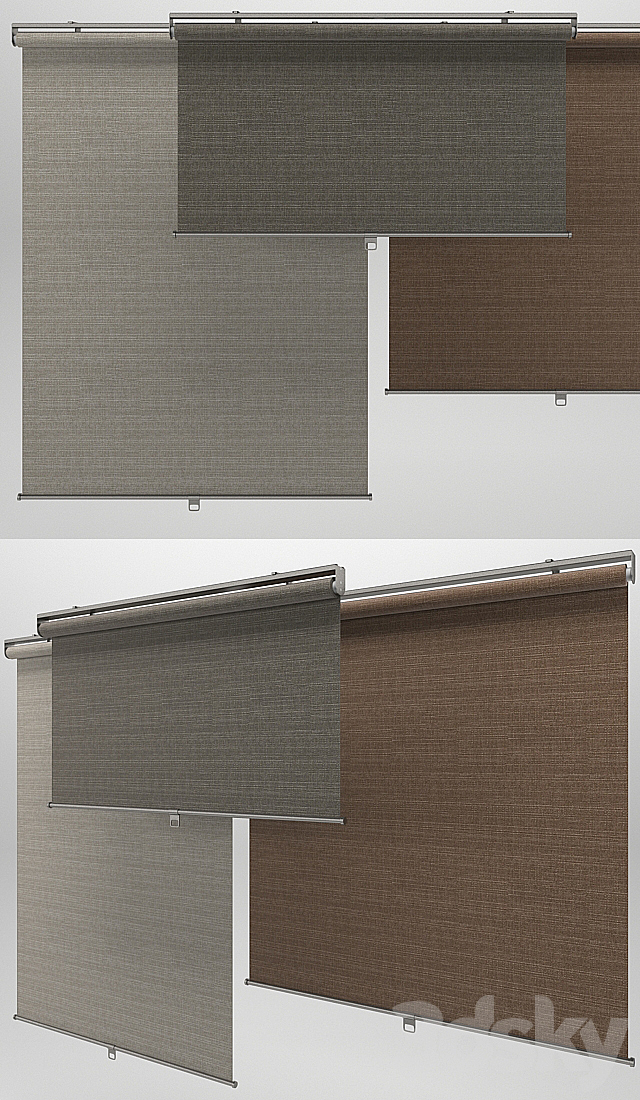 Roller blinds IKEA 3DS Max Model - thumbnail 2