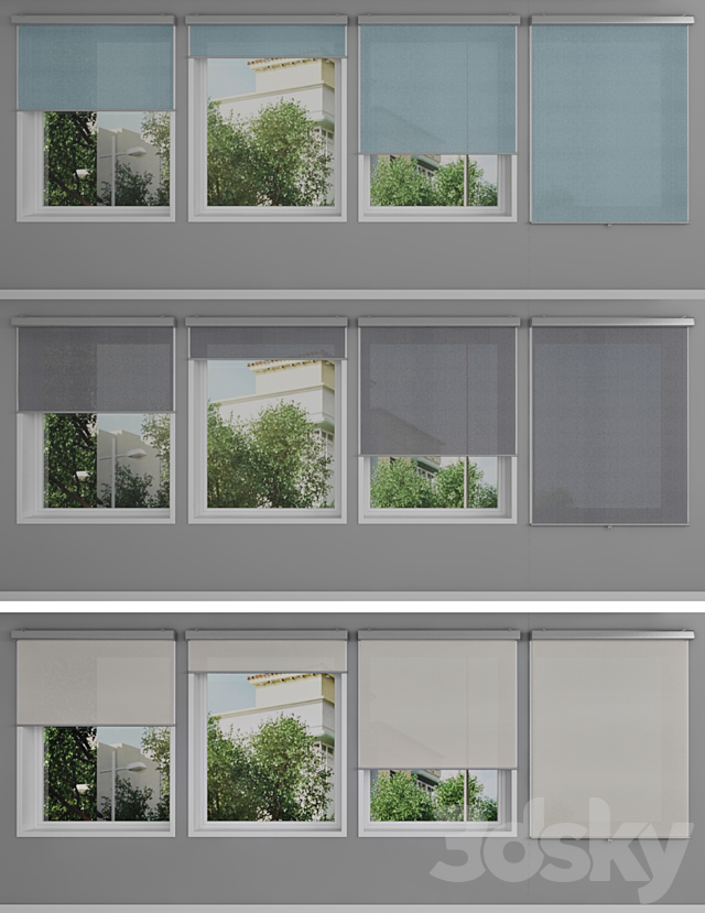 Roller blinds IKEA – TRETUR and window 3DSMax File - thumbnail 3