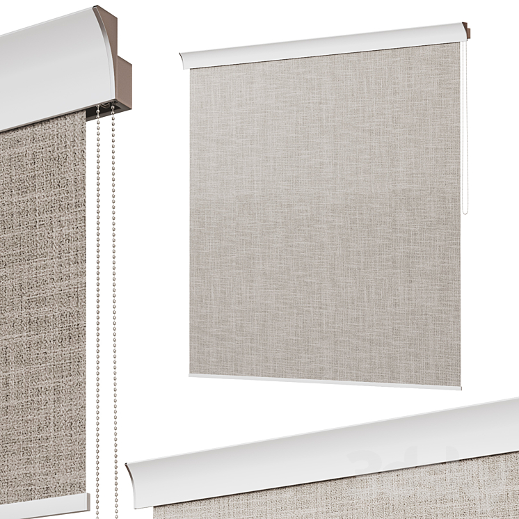 Roller blinds. Set 18 3DS Max Model - thumbnail 1