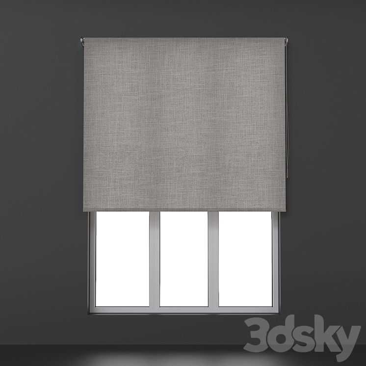 Roller blinds. Set 22 3DS Max Model - thumbnail 2