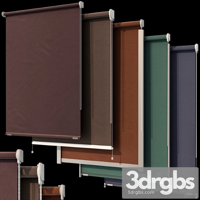 Roller Blinds Set 3dsmax Download - thumbnail 1