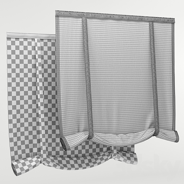 Roman blind 39 3ds Max - thumbnail 3