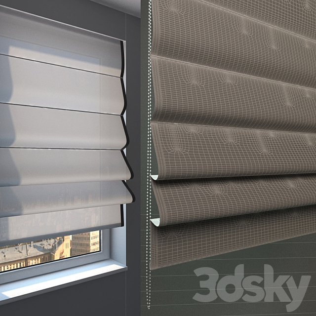 Roman blind 3DSMax File - thumbnail 1