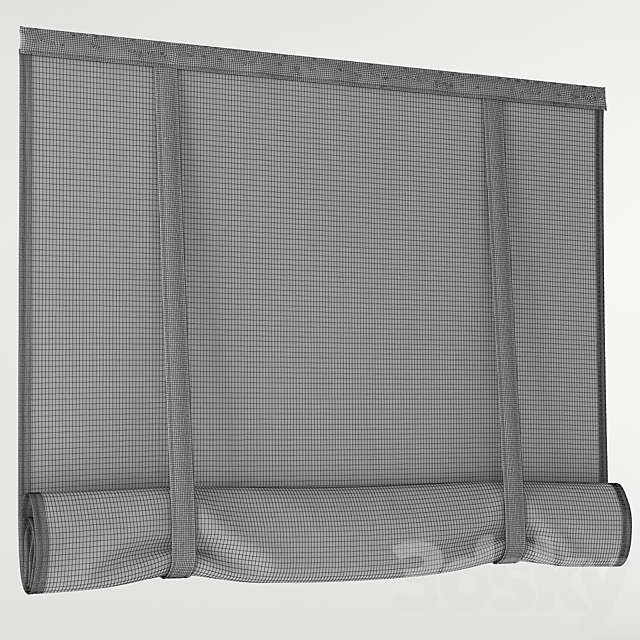 Roman blind 41 3ds Max - thumbnail 3