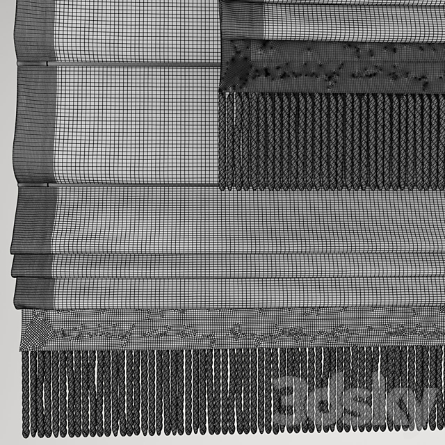 Roman blind 43 3DS Max Model - thumbnail 3