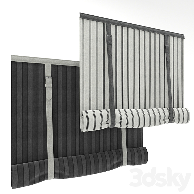 Roman blind 47 3DS Max - thumbnail 1