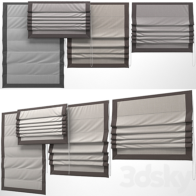 Roman blind 6 3DSMax File - thumbnail 1